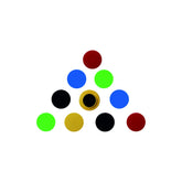 OBASIX® Magnets for Whiteboards | Pack of 10 pcs | Colourful Magnetic Buttons (30mm)