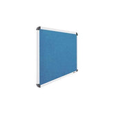 OBASIX® Superior Series Pin-up Bulletin Notice Board (1.5x2 Feet) Turquoise Blue | Natural Finesse Heavy Aluminium Frame SPBTB4560