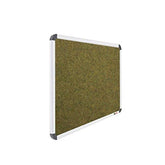 OBASIX® Superior Series Pin-up Bulletin Notice Board (1.5x2 Feet) Olive Green | Natural Finesse Heavy Aluminium Frame SPBOG4560