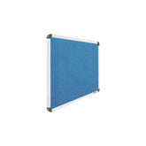 OBASIX® Superior Series Pin-up Bulletin Notice Board (3x4 Feet) Turquoise Blue | Natural Finesse Heavy Aluminium Frame SPBTB90120