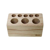 OBASIX® Wooden Pen Stand for Study Table Office Desk Organizer|Natural Wooden Pen Pencil Holder|Unique Design Stationary Storage-PS05