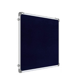 OBASIX® Classic Series Pin Up Bulletin Notice Board (1.5x2Feet) Blue for School College Office | Natural Finesse Aluminium Frame CPBB4560