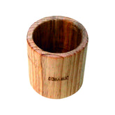 OBASIX® Wooden Pen Stand for Study Table Office Desk Organizer|Natural Wooden Round Pen Pencil Holder Stationary Storage-PS02