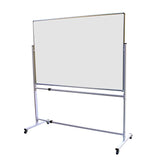 OBASIX® Superior Series White Board 4x8 Feet (Non-Magnetic) | Heavy Aluminium Frame with Movable and Adjustable Whiteboard Stand SMWBWS120240