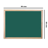 OBASIX® Green Chalk Board 3x4 feet (Magnetic)| Natural Pine Wood PMWCB90120