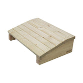 OBASIX® Foot Rest for Office in Natural Pine | Under Desk Foot Stool