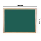 OBASIX® Green Chalk Board 3x4 feet (Non-Magnetic) | Natural Pine Wood PWCB90120