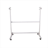 OBASIX® Revolving and Width Adjustable Whiteboard Stand Revolves 360| Powder Coated White| with 2inch Lockable Wheels| Suitable for 4fts to 7fts Board