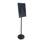 OBASIX® Metal Display Stand with A4 Acrylic Sheet With Angle Adjustment |Powder Coated Black (Black A4)