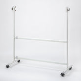 OBASIX® Revolving and Width Adjustable Whiteboard Stand Revolves 360| Powder Coated White| with 2inch Lockable Wheels| Suitable for 4fts to 7fts Board