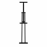 OBASIX® Height Adjustabe Metal Display Stand for Commercial Advertisement Poster Stand Restaurants Menu | Powder Coated Black AMS-06