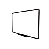 OBASIX® 1.5x2 Feet Ceramic Steel Magnetic Whiteboard | Premium Dry Erase Writing Board with Powder Coated Black Heavy Duty Aluminium Frame | Scratch, Stain & Ghost Resistant | Heavy Duty Office, School & Classroom Whiteboard