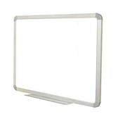 A white magnetic dry-erase board with a heavy aluminium frame, designed for wall mounting.