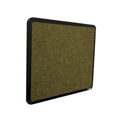 OBASIX® Superior Series Pin-up Bulletin Notice Board (3x4 Feet) Olive Green for School College Office | Powder Coated Black Frame SPBPCBOG90120
