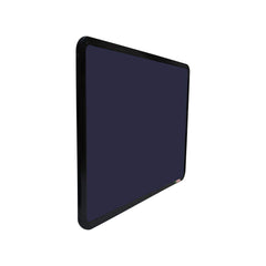 OBASIX® Superior Series Pin-up Bulletin Notice Board (3x4 Feet) Blue for School College Office | Powder Coated Black Frame SPBBPCB90120