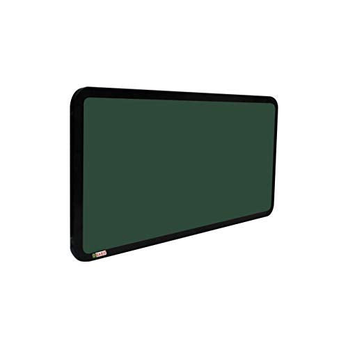 OBASIX® Superior Series Pin Up Bulletin Notice Board (1x2Feet) Green for School College Office | Powder Coated Black Frame SPBGPCB3060
