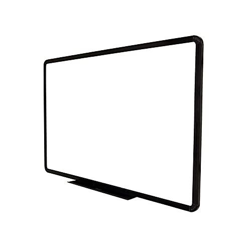 OBASIX® Superior Series Whiteboard 4x8 Feet (Magnetic) | Power Black Coated Aluminium Frame SMWBPCB120240