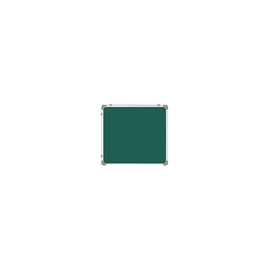 OBASIX® Classic Series Double-Sided 1x1 Feet (Non-Magnetic) Whiteboard and Green Chalkboard | Aluminium Frame CWGBDS3030