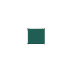 OBASIX® Classic Series Double-Sided 1x1 Feet (Non-Magnetic) Whiteboard and Green Chalkboard | Aluminium Frame CWGBDS3030