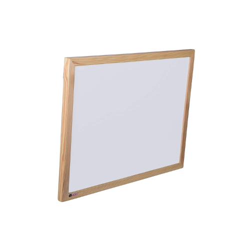 OBASIX® White board 1.5x 2 Feet( Magnetic) natural pine wood with 2 magnets (40 mm)