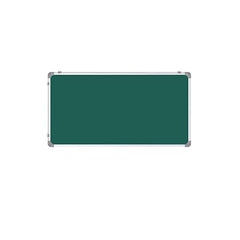 OBASIX® Classic Series Double-Sided 1.5x2 Feet (Non-Magnetic) Whiteboard and Green Chalkboard | Aluminium Frame CWGBDS4560
