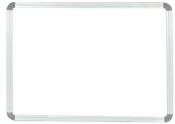 OBASIX® Superior Series White Board 1x2 Feet Non-Magnetic | Heavy Aluminium Frame Natural Finesse SWB3060
