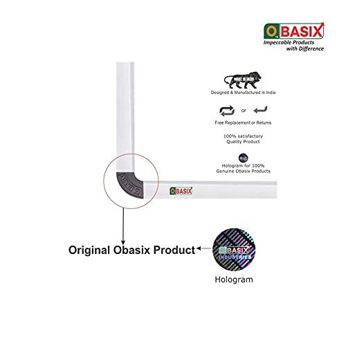 OBASIX® Superior Series White Board 3x4 Feet (Non-Magnetic) | Heavy Aluminium Frame Natural Finesse SWB90120
