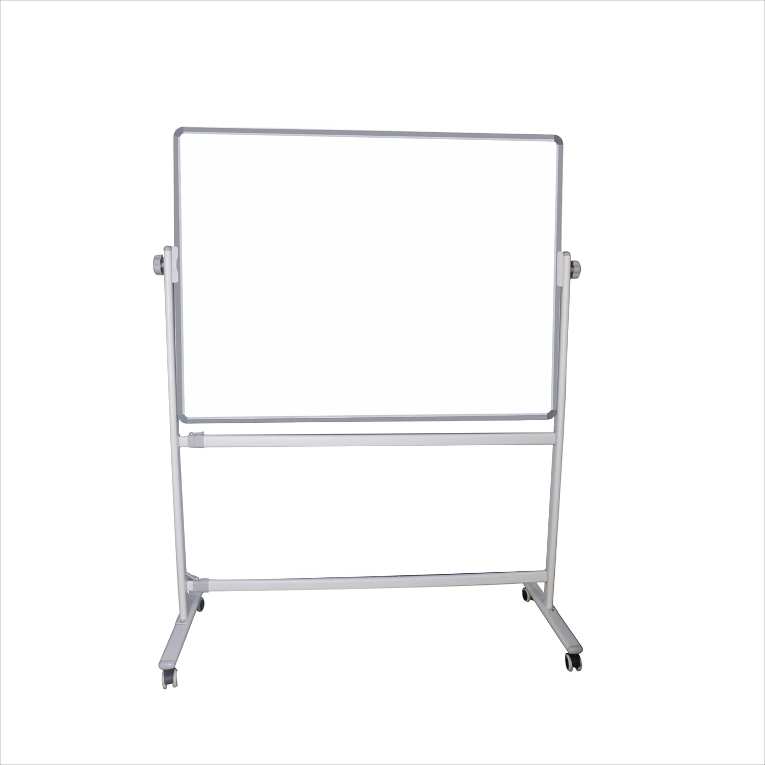 OBASIX® Premium 360 Degree Revolving Whiteboard Stand | Width Adjustable Mobile Board Stand with Lockable Wheels | Heavy Duty Powder Coated Frame | Fits 5ft to 8ft Whiteboards