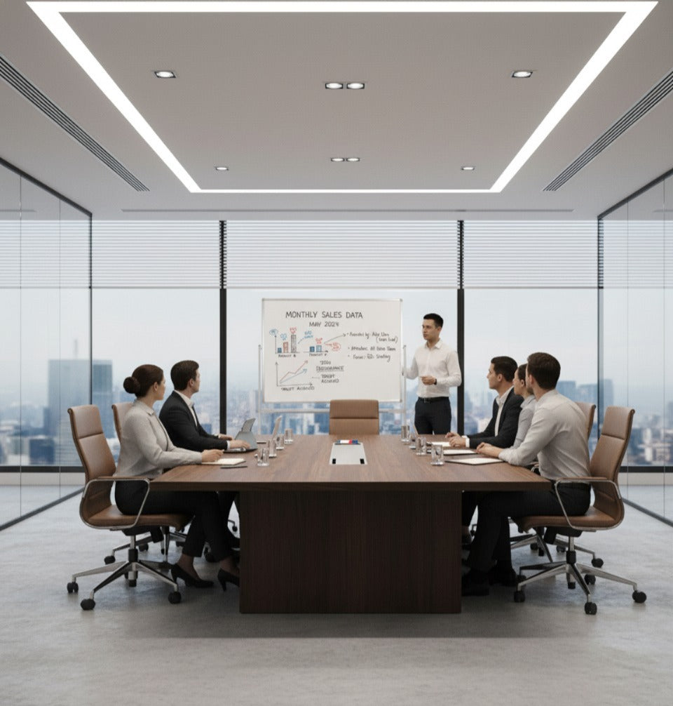 OBASIX® 3x4 ft Double-Sided Magnetic Dry Erase Board with Mobile Whiteboard Stand – , 360° Rotating & Easy Roll, Ideal for Office, School & Meeting Room