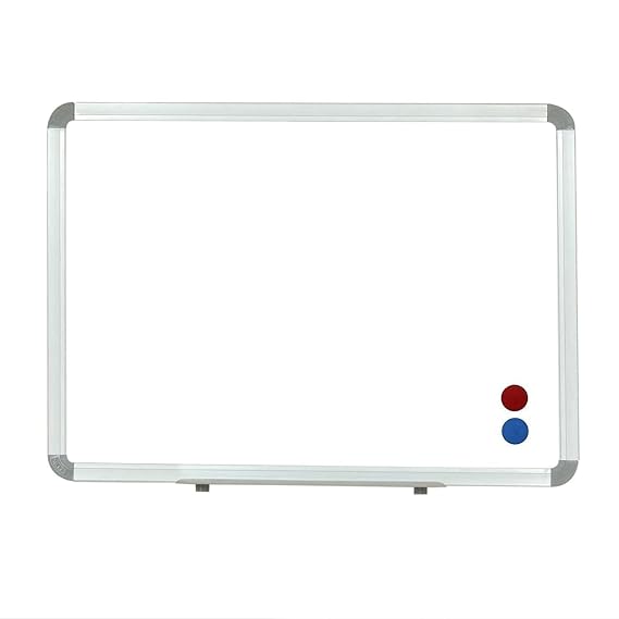OBASIX® Superior Series Magnetic Whiteboard 1x2 Feet | Heavy Aluminium Frame Natural Finesse SMWB3060