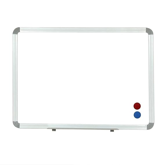 OBASIX® Superior Series Magnetic Whiteboard 1.5x2 Feet | Heavy Aluminium Frame Natural Finesse SMWB4560