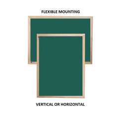 OBASIX® Green Chalk Board 1.5x2 feet (Non-Magnetic) | Natural Pine Wood PWCB4560