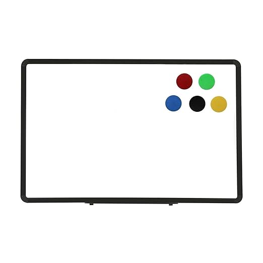 OBASIX® Superior Series Magnetic White Board 3x4 Feet | Heavy Aluminium Frame Black SMWBPCB90120