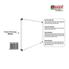 OBASIX® Superior Series White Board 2x3 Feet (Non-Magnetic) | Heavy Aluminium Frame Natural Finesse SWB6090