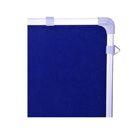 OBASIX® Classic Series Pin Up Bulletin Notice Board (1.5x2Feet) Blue for School College Office | Natural Finesse Aluminium Frame CPBB4560