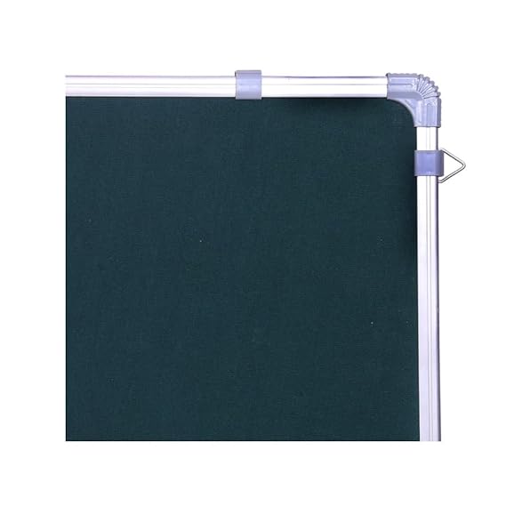 OBASIX® Classic Series Pin Up Bulletin Notice Board (1x2Feet) Green for School College Office | Natural Finesse Aluminium Frame CPBG3060