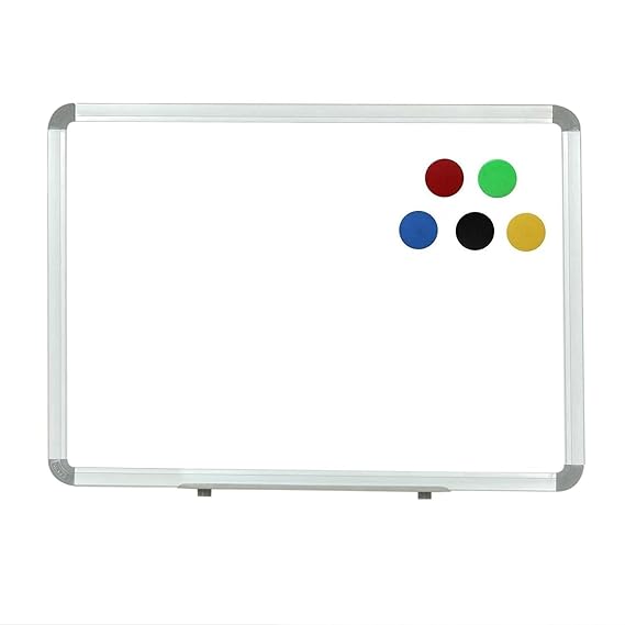 Swansea Whiteboard Magnetic Board A2 Dry Wipe Board for Office School Home, Wall Mounted, Aluminum Frame, 60x45cm Swansea Whiteboard Magnetic Board A2 Dry Wipe Board for Office School Home, Wall Mounted, Aluminum Frame, 60x45cm