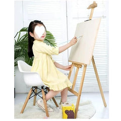 OBASIX® Wooden Easel Stand for Kids with Height and Angle Adjustment 4 Feet (120cm)