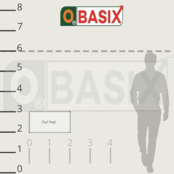 OBASIX® Superior Series White Board 1x2 Feet Non-Magnetic | Heavy Aluminium Frame Natural Finesse SWB3060