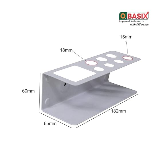 OBASIX® White Board Marker Holder Magnetic with Two Super Strong Magnets | Colour White