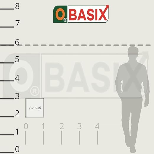 OBASIX® Classic Series Double-Sided 1x1 Feet (Non-Magnetic) Whiteboard and Green Chalkboard | Aluminium Frame CWGBDS3030