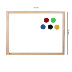OBASIX® White Board 2x3 feet (Magnetic) Natural Pine Wood | PWMWB6090