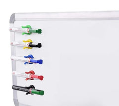 OBASIX® Whiteboard Marker Holder with Super Strong Nickel Coated Magnets (5 Pc Pack)| Set of 2 Packets (Total 10 PCS)| Magnetic Pencil Holder