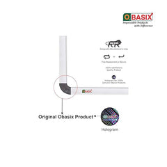 OBASIX® Superior Series Magnetic Whiteboard 1x2 Feet | Heavy Aluminium Frame Natural Finesse SMWB3060