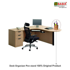 OBASIX® Wooden Pen Stand for Study Table Office Desk Organizer|Natural Wooden Round Pen Pencil Holder Stationary Storage-PS02