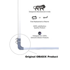 OBASIX® Classic Series Combination Board 1.5x2 Feet (Non-Magnetic Whiteboard with Green Pin-up Notice Board) | Aluminium Frame CWBPBG4560