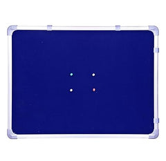 OBASIX® Pin-up (Notice Board) Aluminium Frame | Classic Series with 20 Push pins (Blue, 1x2) CPBB3060