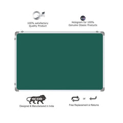 OBASIX® Classic Series Green Chalk Board 1x2 Feet (Magnetic) | Aluminium Frame CGCBM3060
