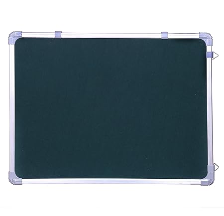 OBASIX® Classic Series Pin Up Bulletin Notice Board (1.5x2Feet) Green for School College Office | Natural Finesse Aluminium Frame CPBG4560
