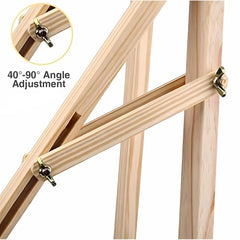 OBASIX® Premium Artist Wooden Easel Stand 5 FEET with Angle and Height Adjustment for Canvas Painting Display 5 ft [154 cm]